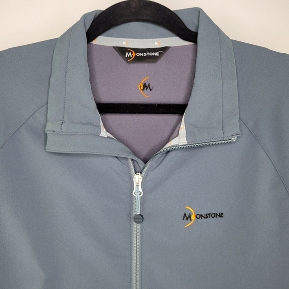 Moonstone Dryskin Schoeller Softshell Zip-Up Jacket Women's Size M Slate Gray - Picture 2 of 11